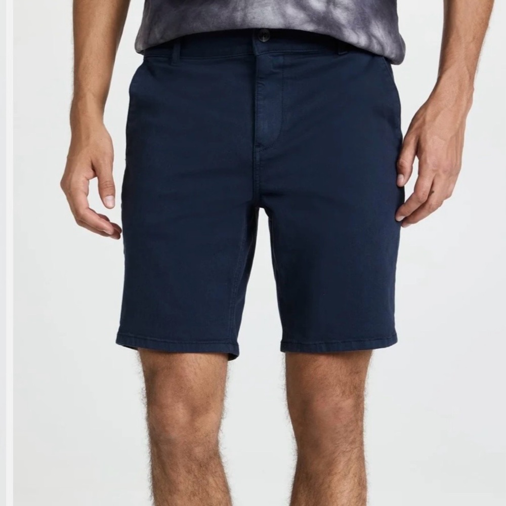 PAIGE Thompson Vintage Deep Anchor Blue Stretch Men's Shorts Size 38